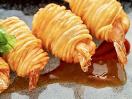 Krewetki w ziemniaku 4 szt.